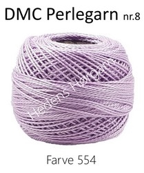 DMC Perlegarn nr. 8 farve 554 lys lilla